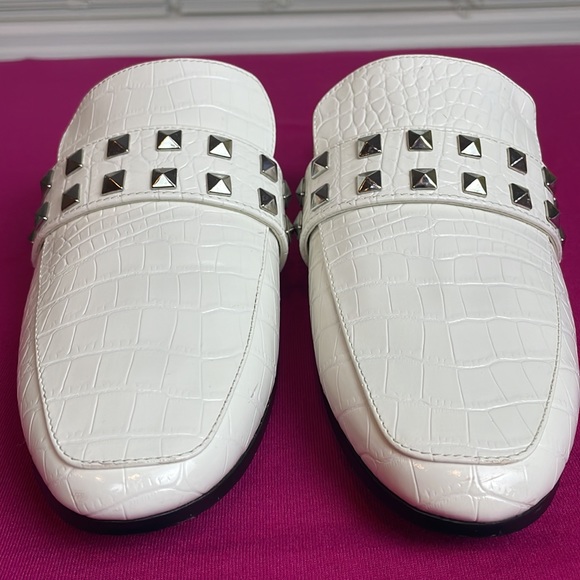 EUC Rampage Brady Mule White Crocodile Embossed Women’s Size 7.5 - Picture 3 of 8